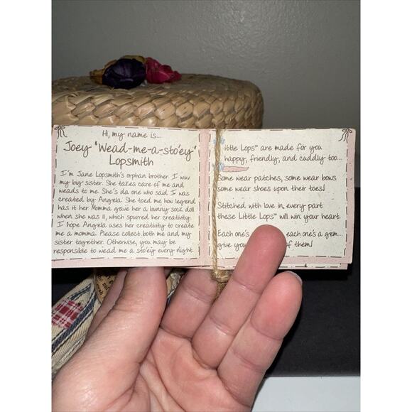 Little Lops Our Secret First Edition Orphan Sad Bunny Rabbit Joey Lopsmith 4.5" - Picture 6 of 7